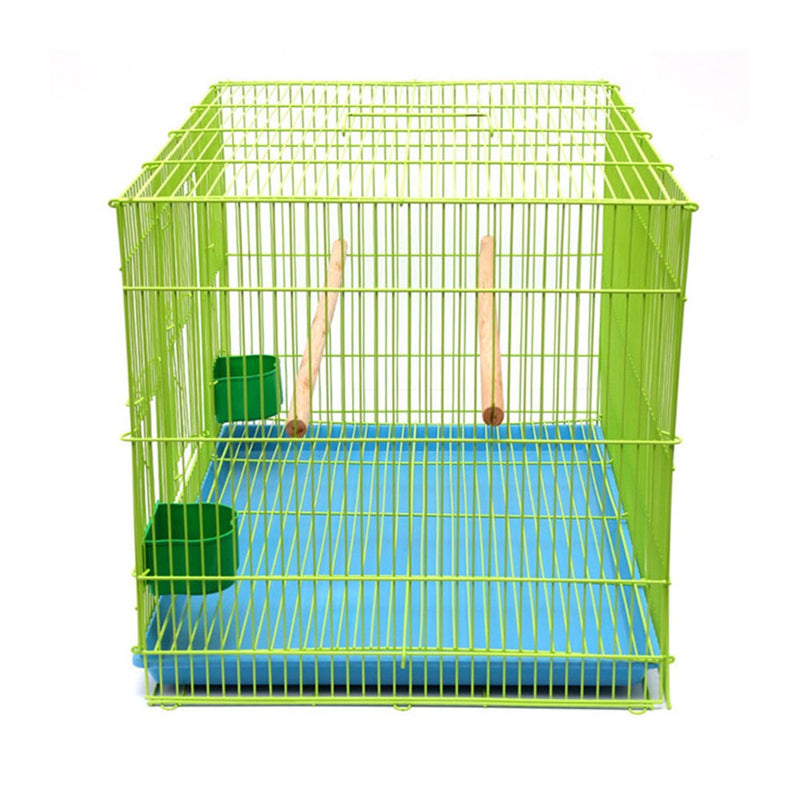 PAWS ASIA Factory Cheap Medium Green Stacked Foldable Bird Cage From China