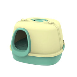 PAWS ASIA Manufacturers Luxury Enclosed Open Top Big Cat Litter Box Toilet With Small Corridor