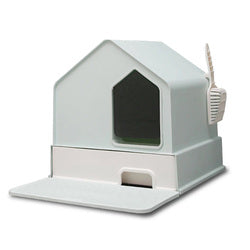 PAWS ASIA Suppliers Modern Luxury Enclosed Drawer Cat Litter Box With Mat Pet Toilet House