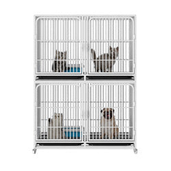 PAWS ASIA China Manufacturers Galvanized Steel Pipe Enclosures Large Commercial Pet Breeding Cat Cage 3 Layer