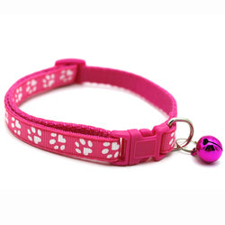 PAWS ASIA Wholesale Pet Supplies Cheap Fashion Adjustable Safety Release Dog Cat Collar With Bell