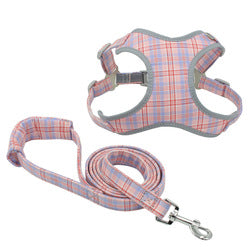 PAWS ASIA Manufacturers Cute Cheap Cotton Reflective Adjustable Dog Harness And Leash