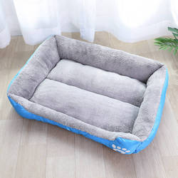 PAWS ASIA Factory Direct Sale Pet Fashion Outdoor Square Bed For Large Dogs Cat With Claw Print