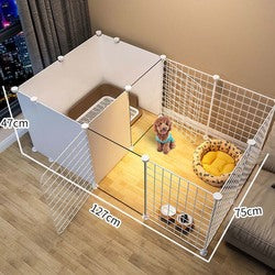 PAWS ASIA Suppliers Metal Small Freely Combined Dog Fence For Pet Isolation Cat Barrier Kennel