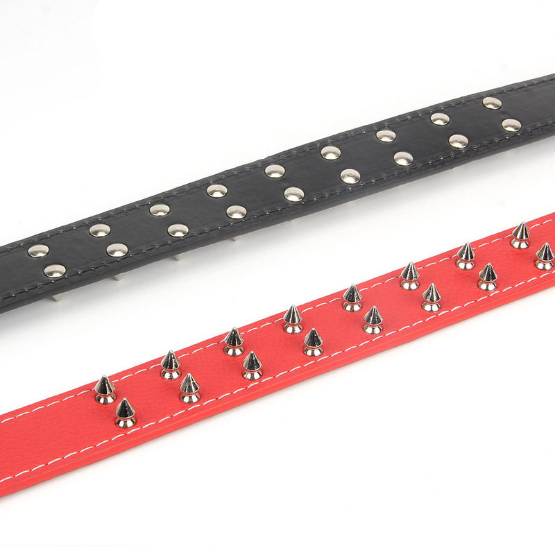 PAWS ASIA Suppliers Custom Personalized Pu Leather Metal Studded Dog Collar With Spikes