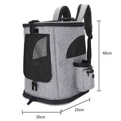 PAWS ASIA Suppliers Linen Luxury Portable Folding Outdoor Expandable Pet Cage Carrier Cat Bag