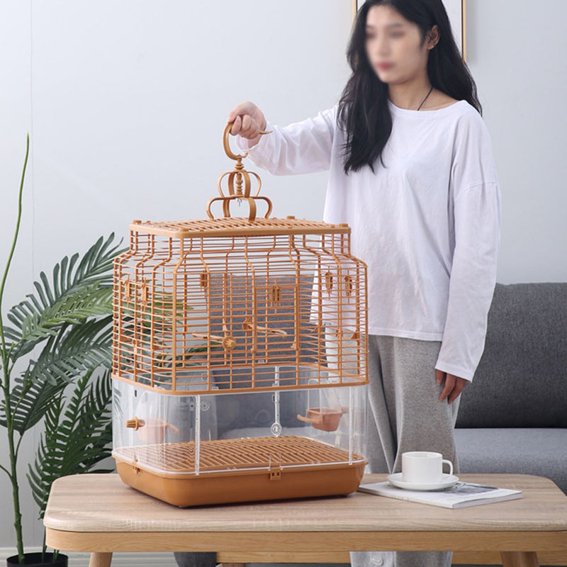 PAWS ASIA Wholesale High Quality Plastic Luxury Breeding Love Bird Cage Parrot Can Hold Bath Box