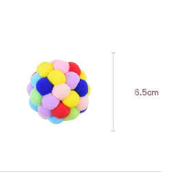 PAWS ASIA Manufacturers Best Selling Interactive Multi Color Throwing Soft Bell Ball