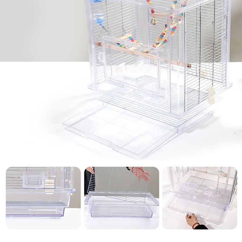 PAWS ASIA Manufacturers Display Luxury Transparent Acrylic Breeding Love Bird Cage