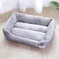 PAWS ASIA Factory Direct Sale Pet Fashion Outdoor Square Bed For Large Dogs Cat With Claw Print