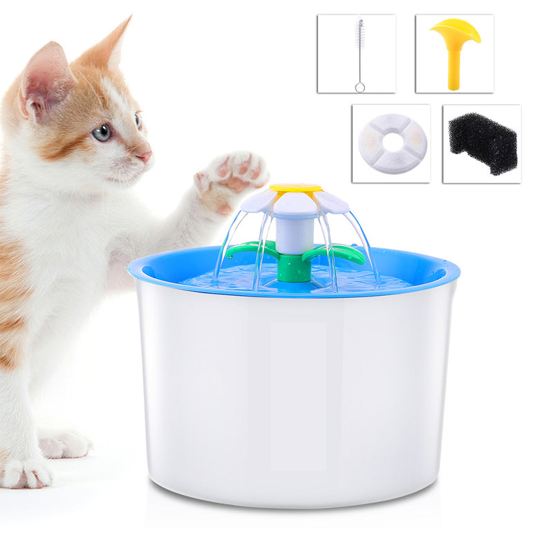 PAWS ASIA Supplier Micro Round Cat Dog Automatic Water Feeder Pet Plastic