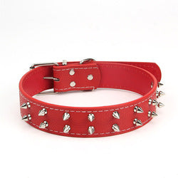 PAWS ASIA Suppliers Custom Personalized Pu Leather Metal Studded Dog Collar With Spikes