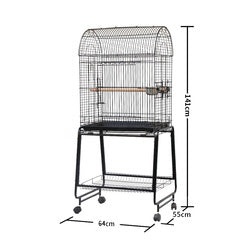 PAWS ASIA China Suppliers Luxury Display Round Top Pet Cages Bird House For Parrot