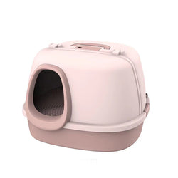 PAWS ASIA Manufacturers Luxury Enclosed Open Top Big Cat Litter Box Toilet With Small Corridor