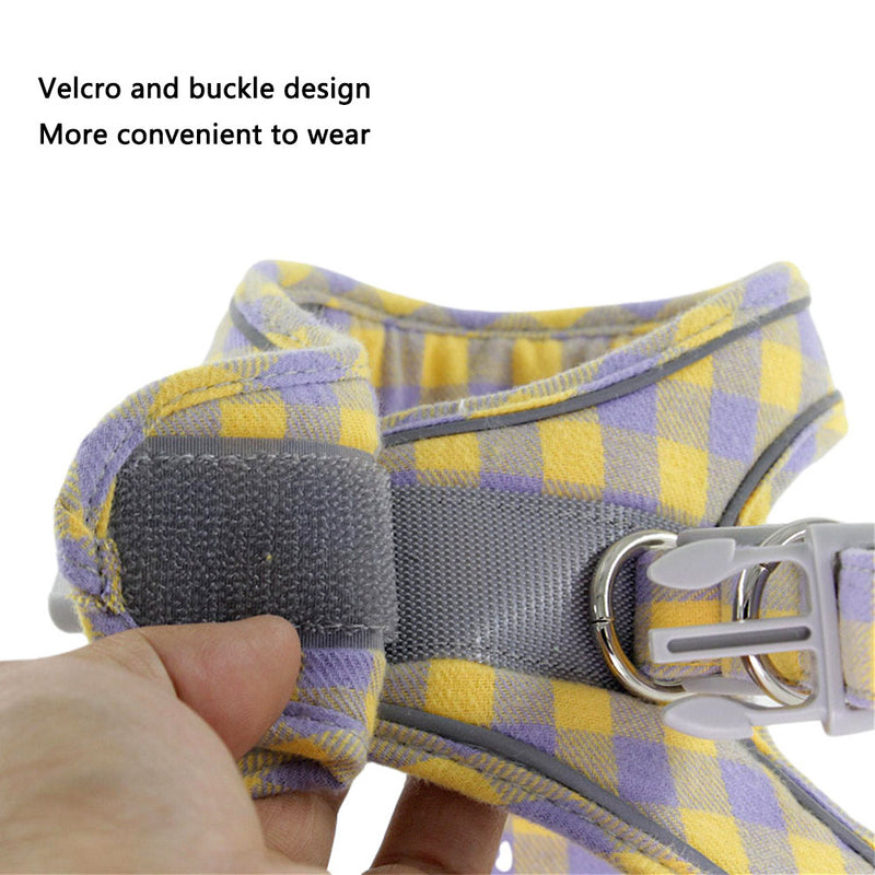 PAWS ASIA Wholesale Price Soft Cotton Reflective Stylish Pet  Cat Dog Harness With Leash