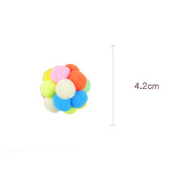 PAWS ASIA Manufacturers Best Selling Interactive Multi Color Throwing Soft Bell Ball