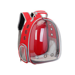 PAWS ASIA Wholesale Fashion Hiking  Portable Transparent Clear Pet Carrier Cat Backpack Dog