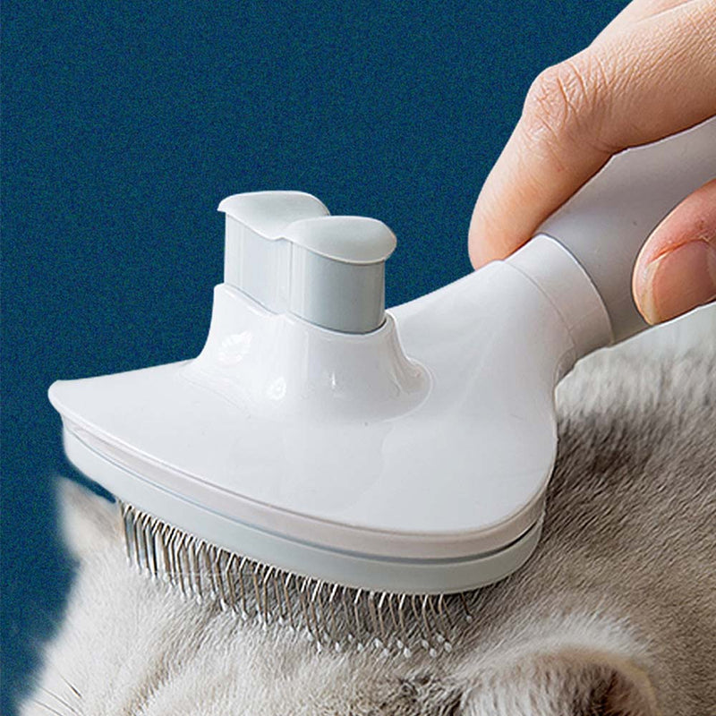 PAWS ASIA Factory Pet Grooming Cleaning Portable White Deshedding Massage Cat Dog Brush Hair Comb