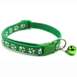 PAWS ASIA Wholesale Pet Supplies Cheap Fashion Adjustable Safety Release Dog Cat Collar With Bell