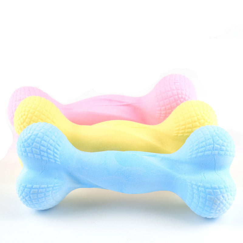 PAWS ASIA Manufacturers Dropshipping Eco Friendly Milk Flavor Chewing Bone Shape TPR Dog Toy