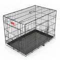 PAWS ASIA Factory High Quality Wire Stackable Large Double Door Dog Cage With Tray