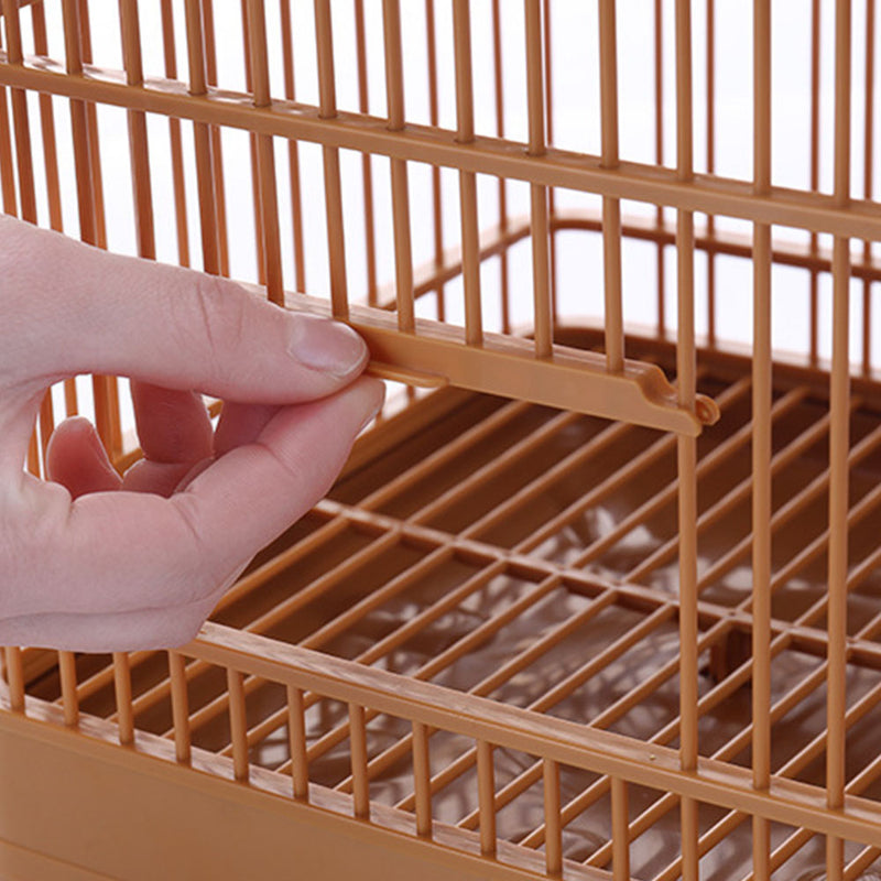 PAWS ASIA Wholesale Best Plastic Brown Large Rectangle Ornamental Vintage Bird Cage From China