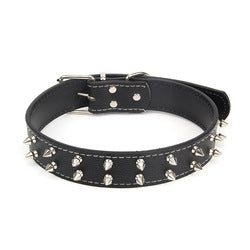 PAWS ASIA Suppliers Custom Personalized Pu Leather Metal Studded Dog Collar With Spikes