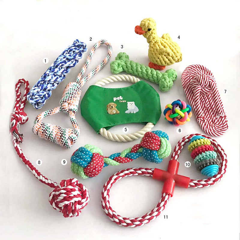 PAWS ASIA Manufacturers Chewing Interactive Eco Friendly Teeth Cleaning Assorted Dog Toy Set Rope