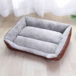 PAWS ASIA Factory Direct Sale Pet Fashion Outdoor Square Bed For Large Dogs Cat With Claw Print