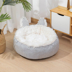 PAWS ASIA Supplier Best Selling Eco Friendly Comfortable Fluffy Velvet Cute Cat Bed Pet Dog