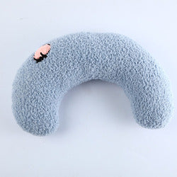 PAWS ASIA Suppliers Cute Soft Protect Cervical Half Round Cozy Plush Pet Pillow Dog Cat