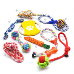 PAWS ASIA Manufacturers Chewing Interactive Eco Friendly Teeth Cleaning Assorted Dog Toy Set Rope