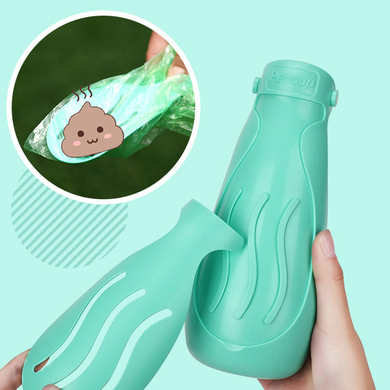 PAWS ASIA Wholesale Plastic Travel Portable Multi Use Foldable Leak Proof Dog Water Bottle Pet Preform Minerals