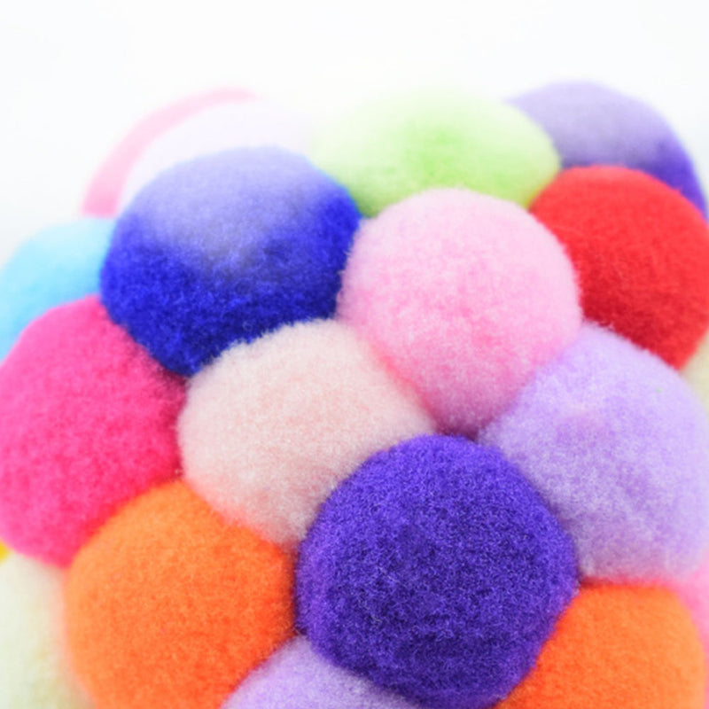 PAWS ASIA Shopee Best Selling Multi Color Soft Throwing Interactive Ball With Bell