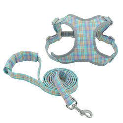 PAWS ASIA Manufacturers Cute Cheap Cotton Reflective Adjustable Dog Harness And Leash