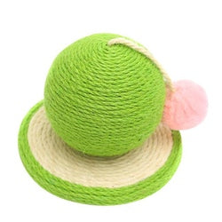 PAWS ASIA Manufacturers Direct Sale Sisal Interactive Scratch Ball Cat Toy With Bell