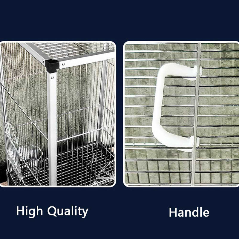 PAWS ASIA Suppliers Nice Quality Aluminium Square Deluxe Big Love Bird Cage Large Parrot Use