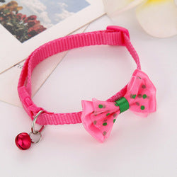 PAWS ASIA Manufacturers In Bulk Adjustable Breakaway Buckle Pet Bow Bell Cat Collar Small Dog