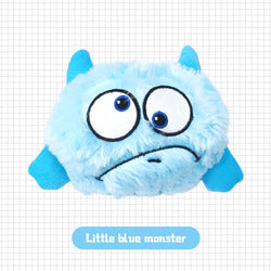 PAWS ASIA Wholesale Soft Plush Moving Chew Teeth Cleaning Activity Automatic Electric Pet Toy Squeak Monster