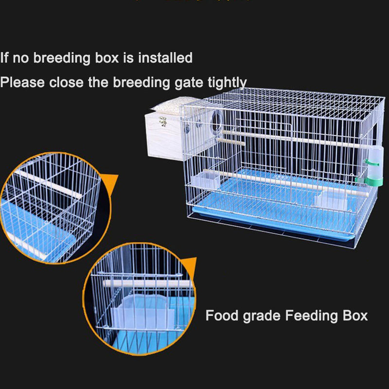 PAWS ASIA Wholesale Galvanized Wire Large Breeding Bird Cage With Tray Canary Nest For Sale