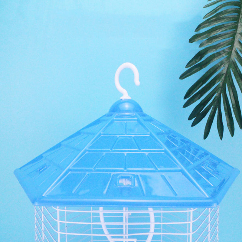 PAWS ASIA Manufacturer Portable Plastic Small Bird Cage With Tray And Hanging Hook