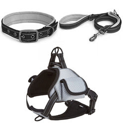 PAWS ASIA Wholesale New Waterproof Reflective Pet Dog Collar And Leash Harness Set With Bag