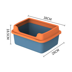 PAWS ASIA Manufacturers Pet Cleaning Simple Cute Semi Closed Large Space Cat Toilet Box