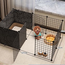 PAWS ASIA Suppliers Metal Small Freely Combined Dog Fence For Pet Isolation Cat Barrier Kennel