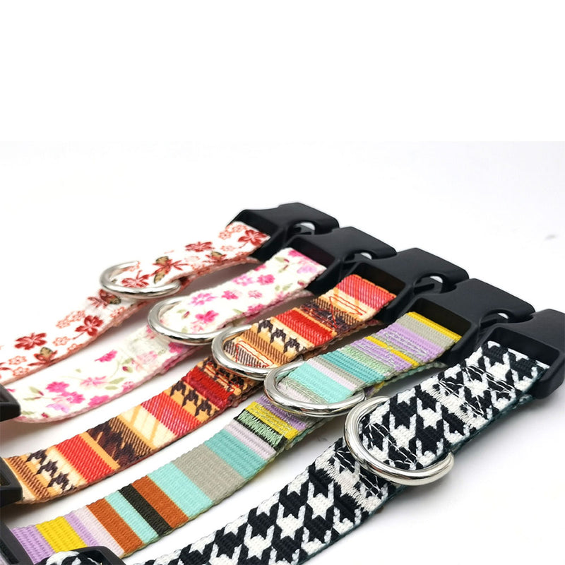 PAWS ASIA Shopee Hot Sale Summer Luxury Nylon Camo Breathable Large Dog Collar