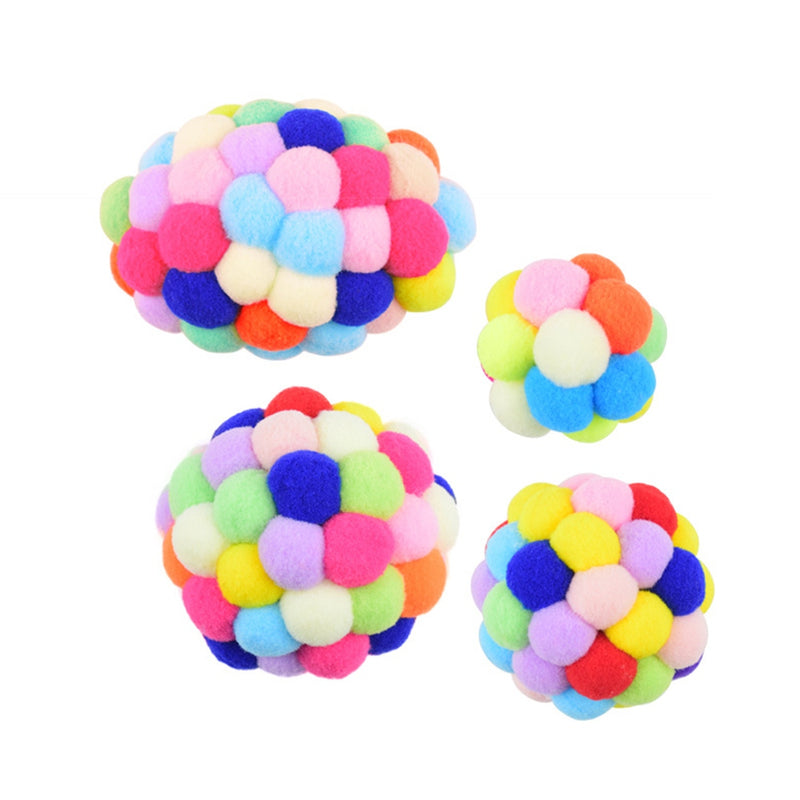 PAWS ASIA Manufacturers Best Selling Interactive Multi Color Throwing Soft Bell Ball