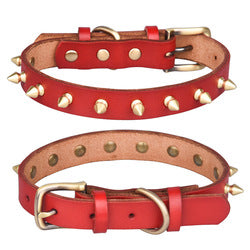 PAWS ASIA Wholesale Leather Fashion Luxury Personalized Anti Bite Spiked Studded Dog Collar Cat