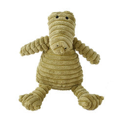 PAWS ASIA Wholesale Corduroy Cute Animal Shape Plush Squeaky Activity Dog Toys For Aggressive Chewers