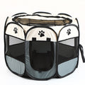 PAWS ASIA Suppliers Foldable Waterproof Oxford Breathable Mesh Dog Playpen Fence Cage Portable Pet Tent House Kennel Cat Carrier