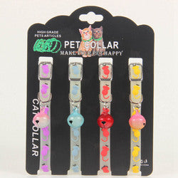 PAWS ASIA Manufacturers 2021 AliExpress Popular Cute Personalized Security Luminous Soft Luxury Cat Collar With Bells